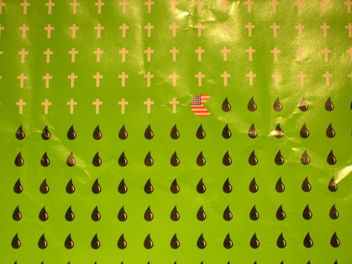 Pacman turning oil into gravestones